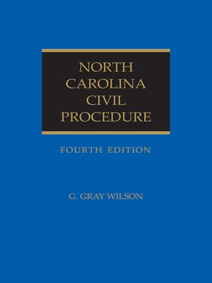 cover image of North Carolina Civil Procedure